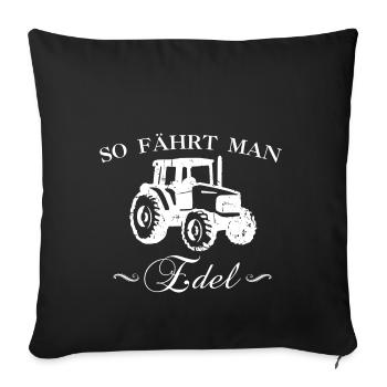 Landwirt-T-Shirt für Männer - Landwirt & Traktor - Sofakissenbezug 45 x 45 cm - Schwarz - Vorne