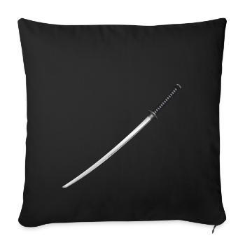 japanese katana sword samurai schwert japanisches - Sofakissenbezug 45 x 45 cm - Schwarz - Vorne