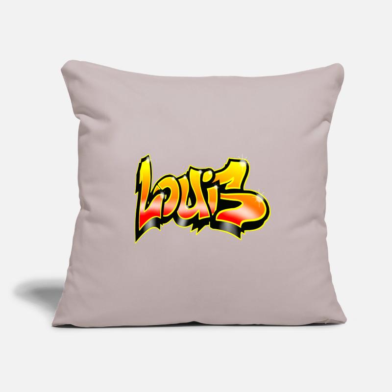 Graffiti Tag given name Louis Sofa pillowcase 17,3'' x 17,3'' (45 x 45 cm)
