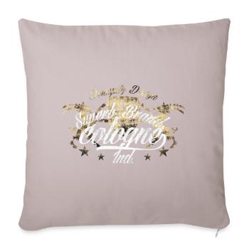 Superbe Marque Cologne - Housse de coussin décorative 45 x 45 cm - taupe clair - Devant