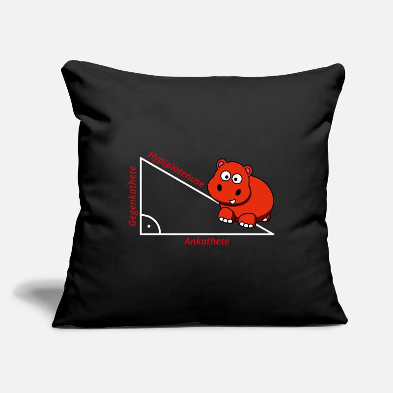 Hyppotenuse Pythagoras Math Hippo Teacher Gift Sofa pillowcase 17,3'' x 17,3'' (45 x 45 cm)