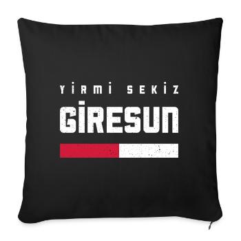 Giresun 28 Turkey Turkiye Gift Holiday TR Turk - Sofa pillowcase 17,3'' x 17,3'' (45 x 45 cm) - black - Front