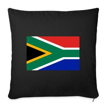 South Africa Flag - Sofa pillowcase 17,3'' x 17,3'' (45 x 45 cm) - black - Front