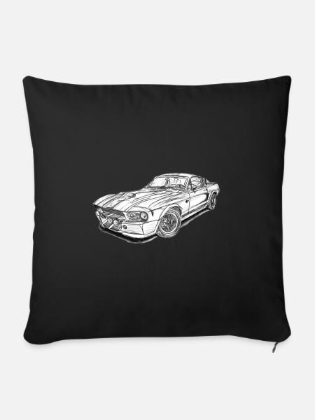 Classic Car - Sofakissenbezug 45 x 45 cm - Schwarz