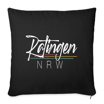 Ratingen Nrw - Sofakissenbezug 45 x 45 cm - Schwarz - Vorne
