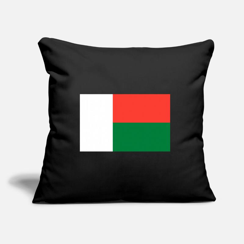 Drapeau de Madagascar Housse de coussin décorative 45 x 45 cm