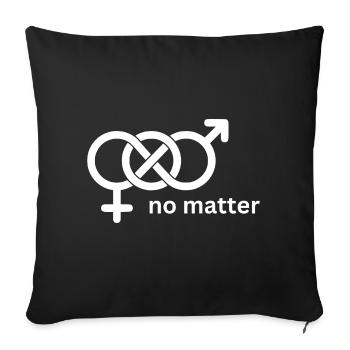 LGBT - Sofakissenbezug 45 x 45 cm - Schwarz - Vorne