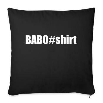 Baboshirt - Sofa pillowcase 17,3'' x 17,3'' (45 x 45 cm) - black - Front