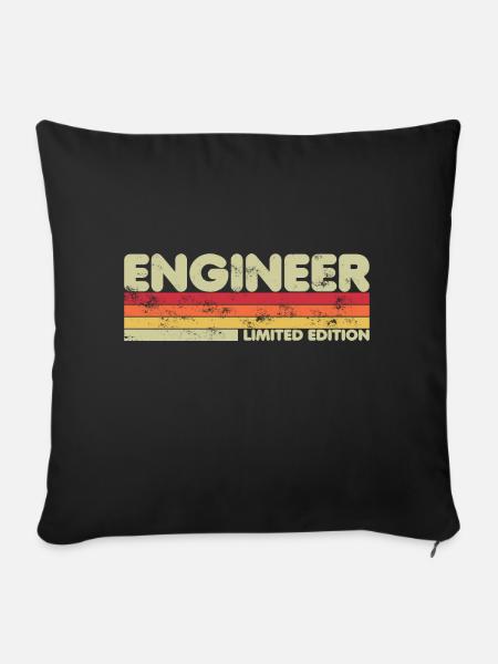 Engineers - Funny Sarcastic Engineering - Sofakissenbezug 45 x 45 cm - Schwarz