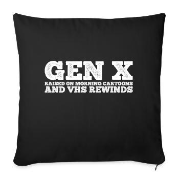 Gen X FAFO Génération X - Housse de coussin décorative 45 x 45 cm - noir - Devant