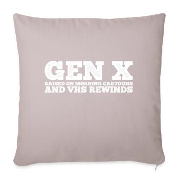 Gen X FAFO Génération X - Housse de coussin décorative 45 x 45 cm - taupe clair - Devant