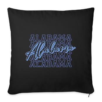 Alabama - Sofakissenbezug 45 x 45 cm - Schwarz - Vorne