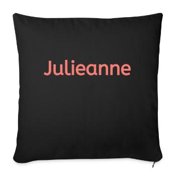 Julieanne - Sofa pillowcase 17,3'' x 17,3'' (45 x 45 cm) - black - Front