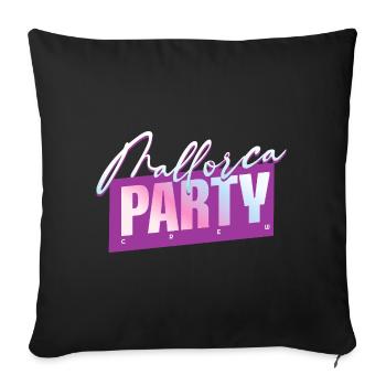 Mallorca Party Crew - Housse de coussin décorative 45 x 45 cm - noir - Devant