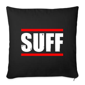 Suff Biertrinker Bierliebhaber Bier - Sofakissenbezug 45 x 45 cm - Schwarz - Vorne