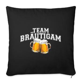 Bachelor Party - Team Groom - Sofa pillowcase 17,3'' x 17,3'' (45 x 45 cm) - black - Front