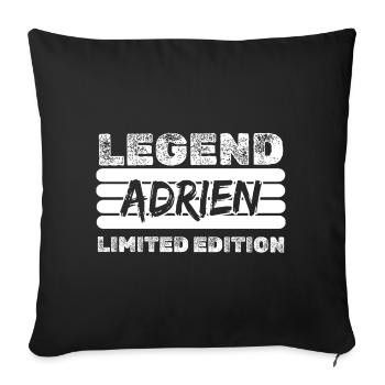 Legend Adrien Limited Edition - Sofa pillowcase 17,3'' x 17,3'' (45 x 45 cm) - black - Front