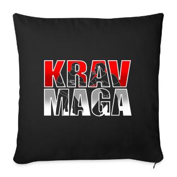 Krav Maga - Sofakissenbezug 45 x 45 cm - Schwarz - Vorne