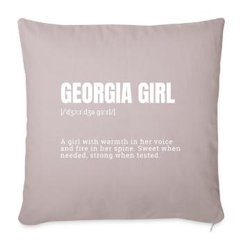 Georgia Girl Warmth and Strength - Sofa pillowcase 17,3'' x 17,3'' (45 x 45 cm) - light taupe - Front