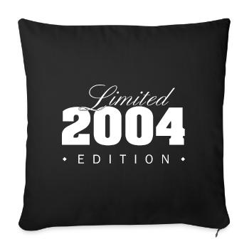 Limitierte 2004 Edition - Sofakissenbezug 45 x 45 cm - Schwarz - Vorne