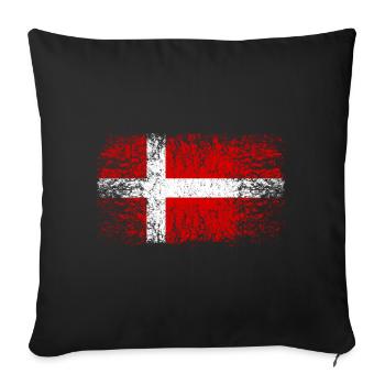 Daenemark 002 AllroundDesigns - Sofakissenbezug 45 x 45 cm - Schwarz - Vorne