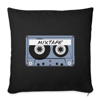 MiXtape - Sofa pillowcase 17,3'' x 17,3'' (45 x 45 cm) - black - Front