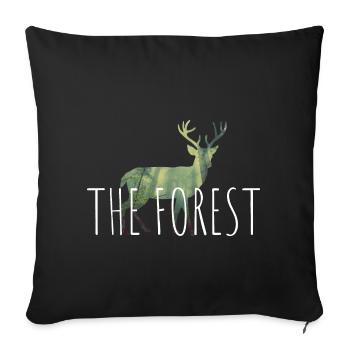 The Forest - Sofakissenbezug 45 x 45 cm - Schwarz - Vorne