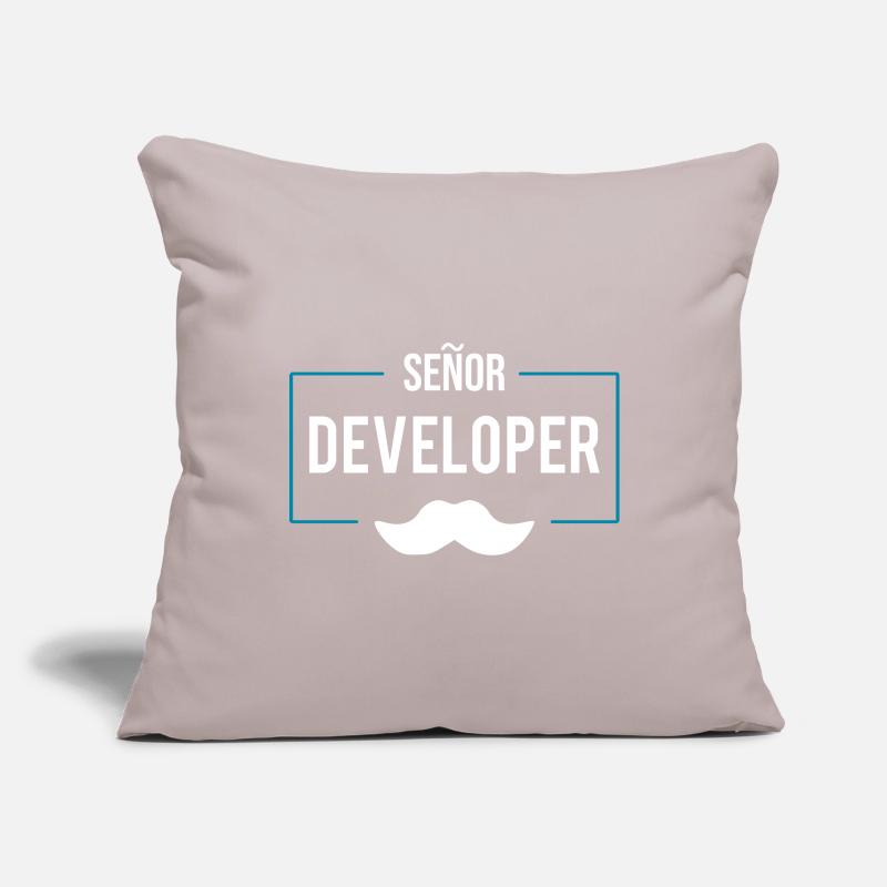 Senor Developer Programmer shirt Sofa pillowcase 17,3'' x 17,3'' (45 x 45 cm)
