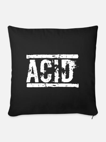 ACID - Sofakissenbezug 45 x 45 cm - Schwarz
