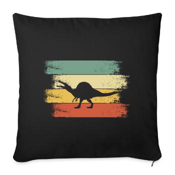 Dino Son Boy - Sofa pillowcase 17,3'' x 17,3'' (45 x 45 cm) - black - Front