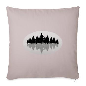 Forêt forêt - Housse de coussin décorative 45 x 45 cm - taupe clair - Devant