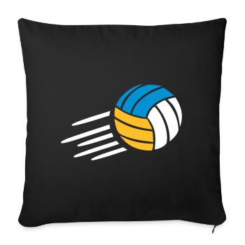 Beach-volley - Housse de coussin décorative 45 x 45 cm - noir - Devant