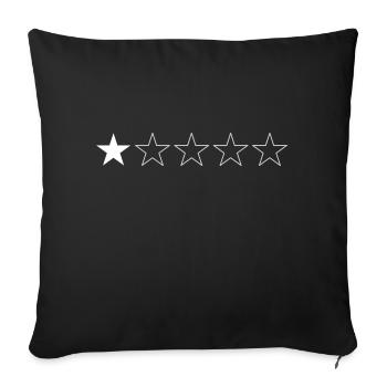 1-Sterne-Bewertung - 1-Sterne-Bewertung - Sofakissenbezug 45 x 45 cm - Schwarz - Vorne