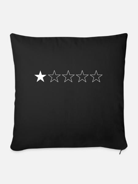 1-Sterne-Bewertung - 1-Sterne-Bewertung - Sofakissenbezug 45 x 45 cm - Schwarz
