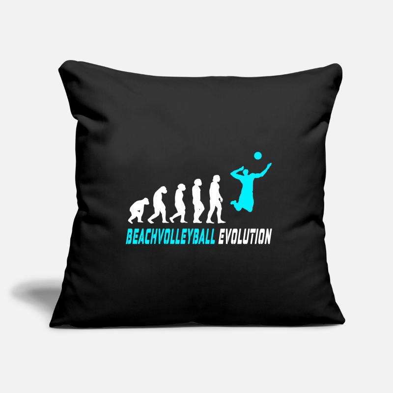 Conception d'évolution de volleyball de plage / idée cadeau Housse de coussin décorative 45 x 45 cm