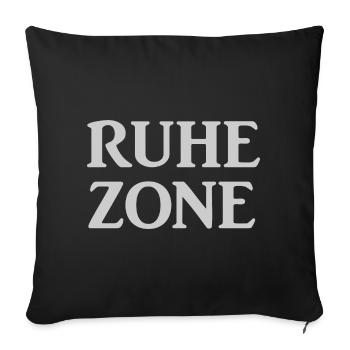 Ruhezone - Sofakissenbezug 45 x 45 cm - Schwarz - Vorne