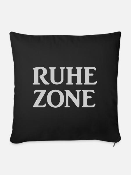 Ruhezone - Sofakissenbezug 45 x 45 cm - Schwarz