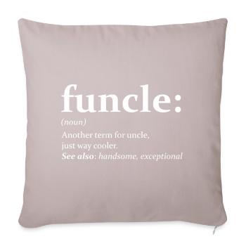 funcle Graphique - Housse de coussin décorative 45 x 45 cm - taupe clair - Devant