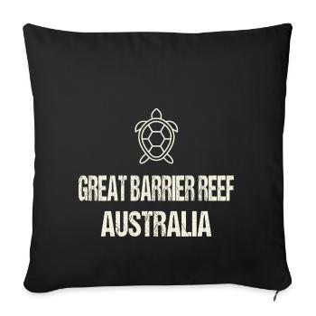 LE GRAND RÉCIF BARIER - AUSTRALIE - Housse de coussin décorative 45 x 45 cm - noir - Devant