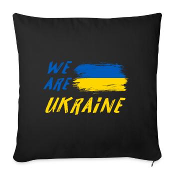 nous sommes l'Ukraine - Housse de coussin décorative 45 x 45 cm - noir - Devant
