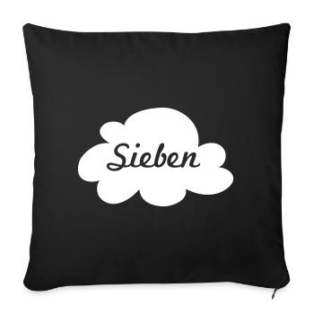 Cloud Nine Cloud Cool Citations Minimalisme Vibes - Housse de coussin décorative 45 x 45 cm - noir - Devant