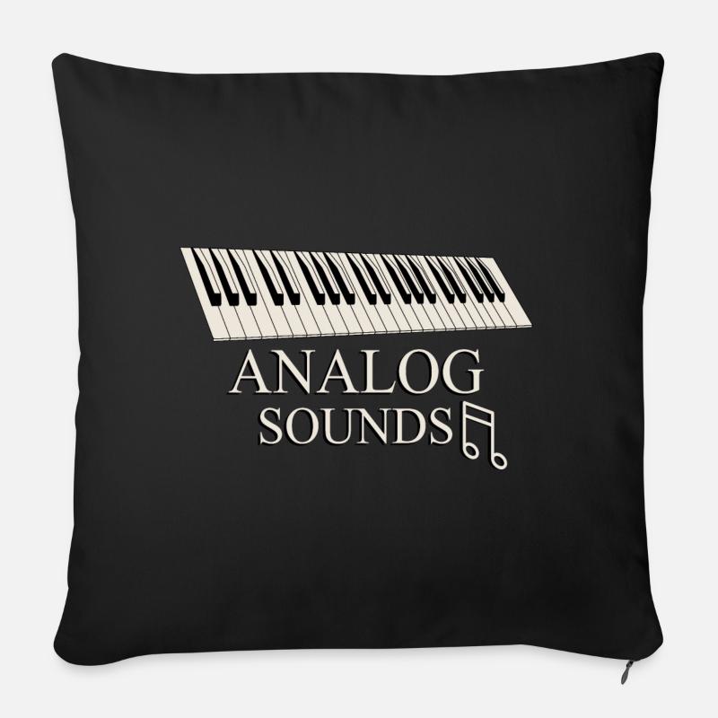 Pianist - Sofakissenbezug 45 x 45 cm - Schwarz