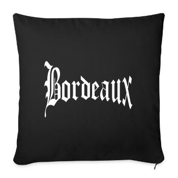 Bordeaux - Housse de coussin décorative 45 x 45 cm - noir - Devant