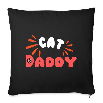 Cap Daddy Tippfehler Pop-Splitter - Sofakissenbezug 45 x 45 cm - Schwarz - Vorne