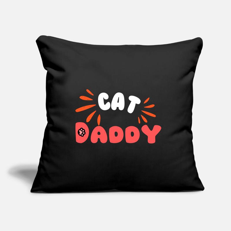 Cap Daddy Typo Pop Éclats Housse de coussin décorative 45 x 45 cm