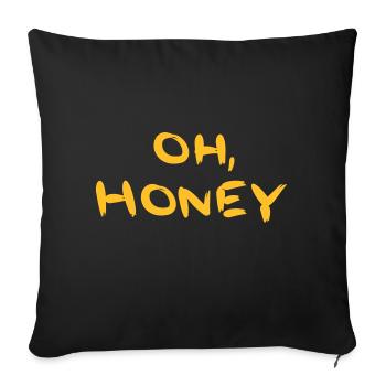 Oh, Honey - Sofakissenbezug 45 x 45 cm - Schwarz - Vorne