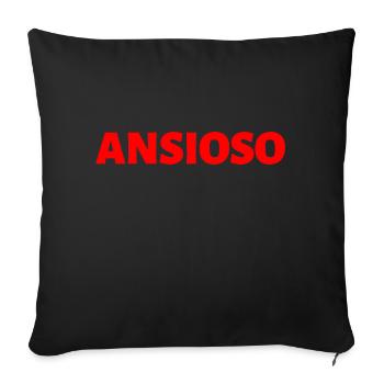 ängstlich Spanisch Sprache - Sofakissenbezug 45 x 45 cm - Schwarz - Vorne