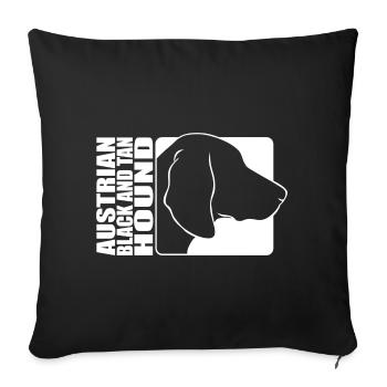 Austrian Black and Tan Hound Profile Dogs Wilsigns - Sofa pillowcase 17,3'' x 17,3'' (45 x 45 cm) - black - Front