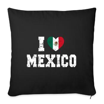 Mexique - Housse de coussin décorative 45 x 45 cm - noir - Devant