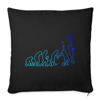 Paddle Racket Paddle Court Paddle Tennis Racket - Sofa pillowcase 17,3'' x 17,3'' (45 x 45 cm) - black - Front